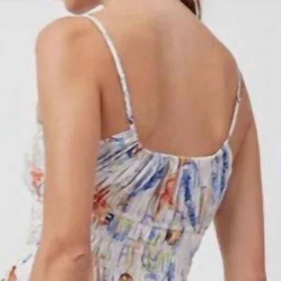 Rails Octavia Dress In Seashells, Sleeveless Coastal Keyhole Bodice Sz S NWT - Picture 8 of 11